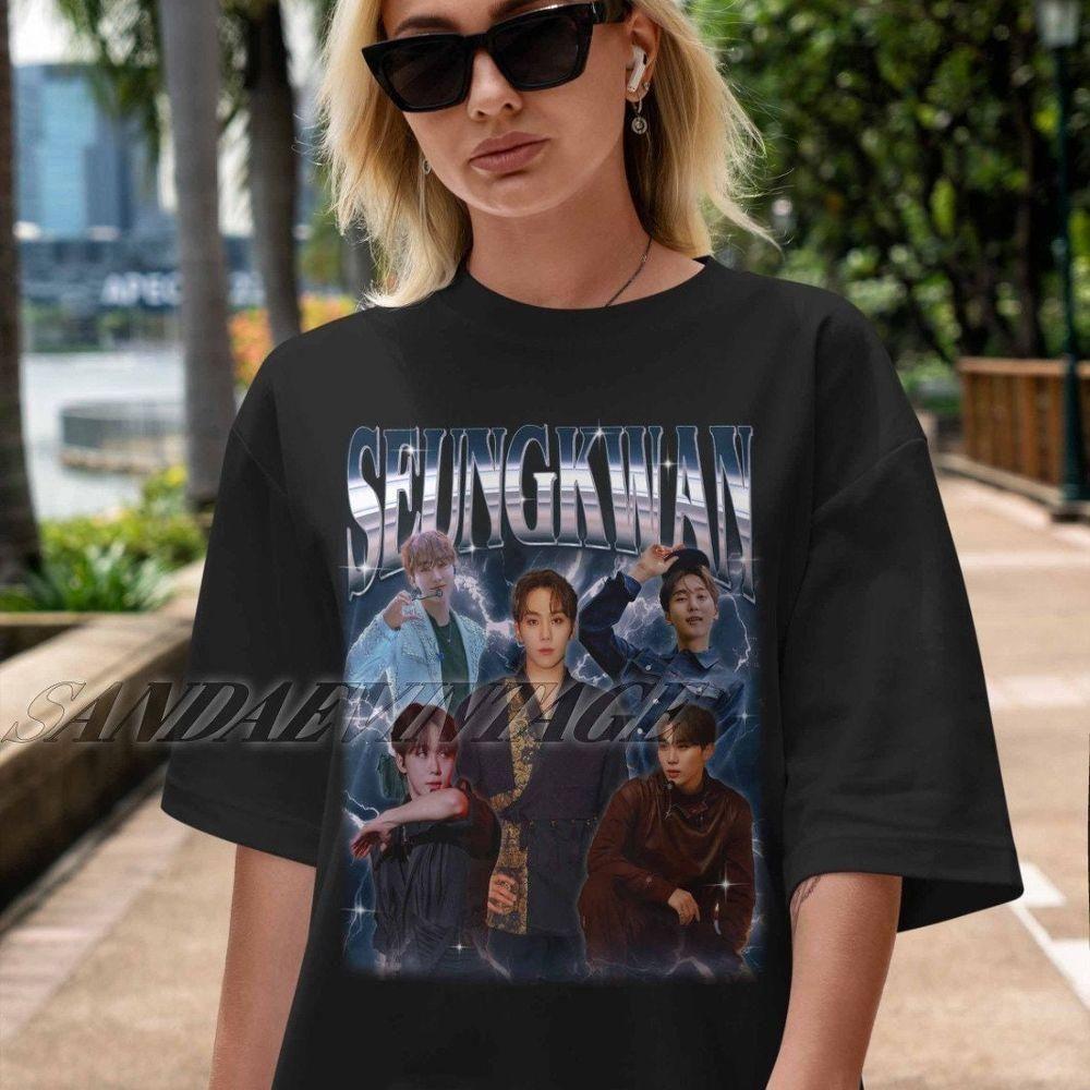 Seungkwan Vintage 3 Vuitino Shirt Seungkwan Vintage 3 Vuitino Shirt